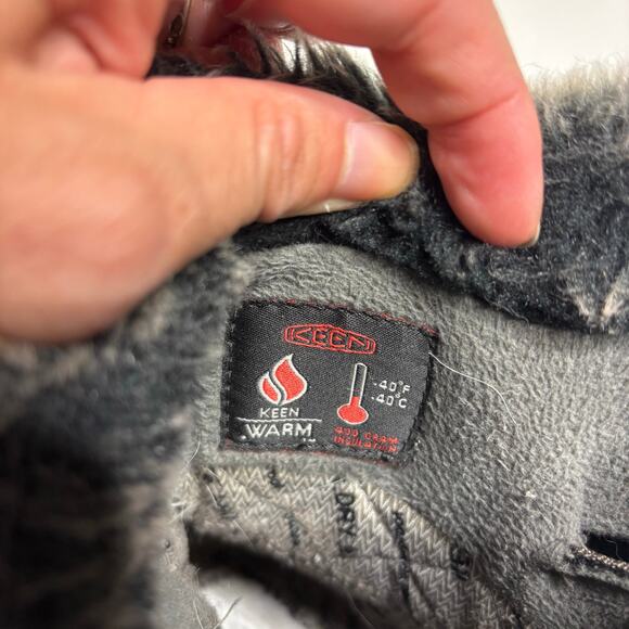 Keen Durand Polar Women's Waterproof Tall Winter Boots Olive 11 - Picture 3 of 10